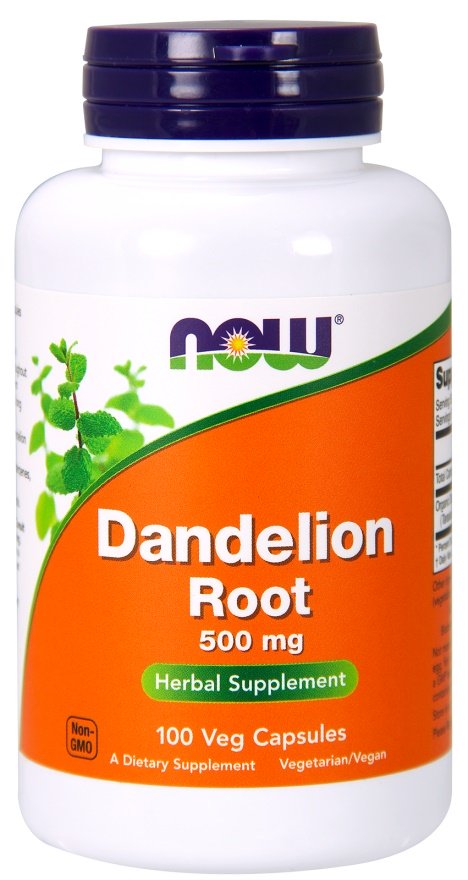 Dandelion šaknų maisto papildas kapsulės