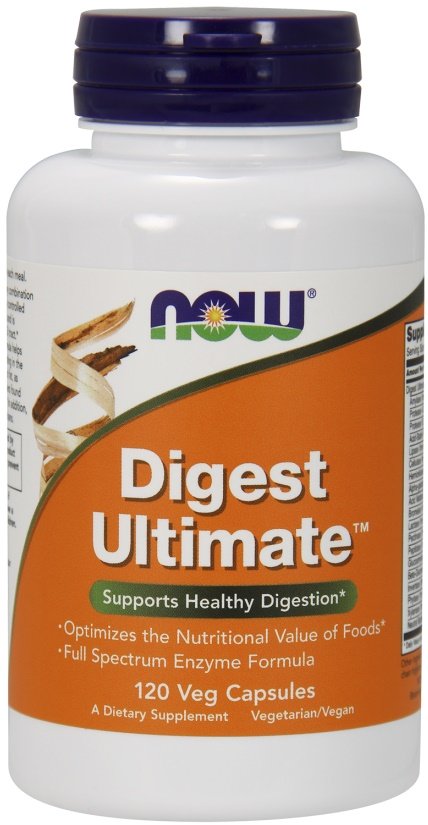 NOW Foods Digest Ultimate - 120 kapsulių, sveikatinimo papildas, virškinimo fermentai