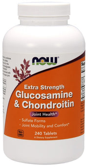 NOW Foods Glucosamine & Chondroitin papildas, 240 tablečių, sąnarių sveikatai