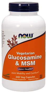 NOW Foods Glucosamine & MSM Vegetarian - 240 kapsulių