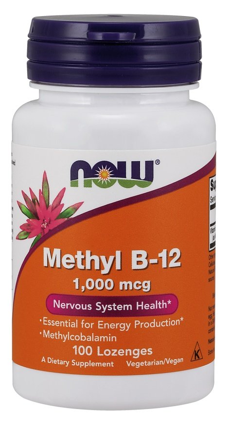 NOW Foods Methyl B-12, 1000mcg, pastilės