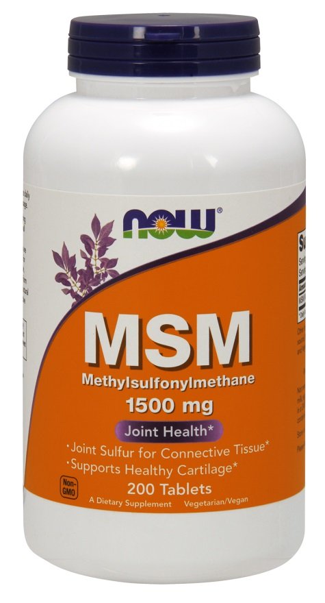 NOW Foods MSM Methylsulphonylmethane, 1500mg - 200 tablečių