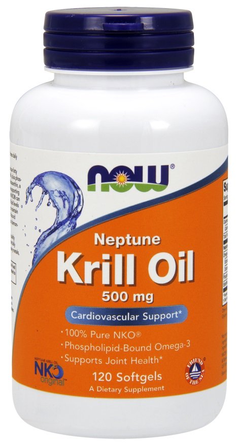 NOW Foods Krill Oil, 500mg, maisto papildas, 120 kapsulių