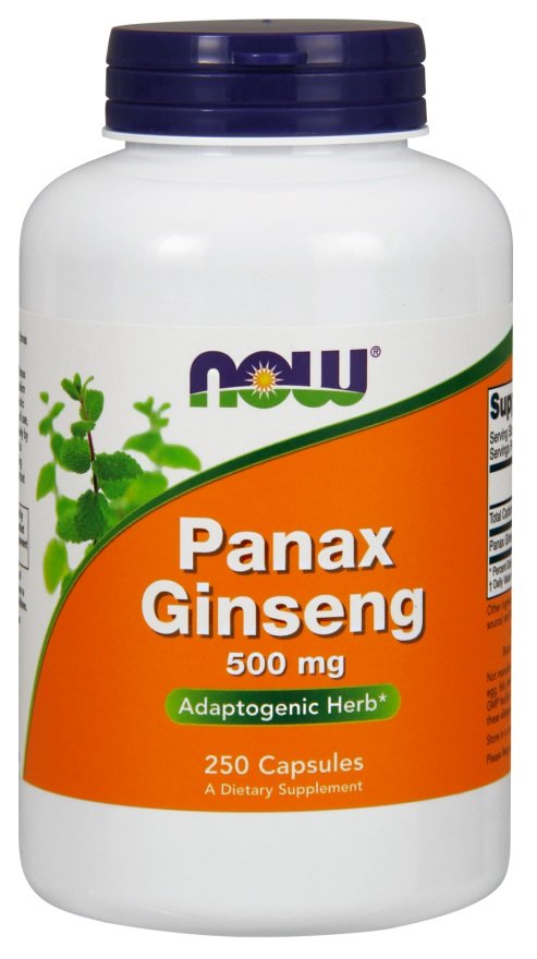 NOW Foods Panax Ginseng, 500mg - 250 kapsulių