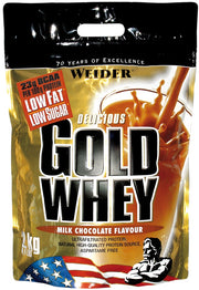 Weider Gold Whey, pieno šokolado skonis, 2000 g, baltymų papildas