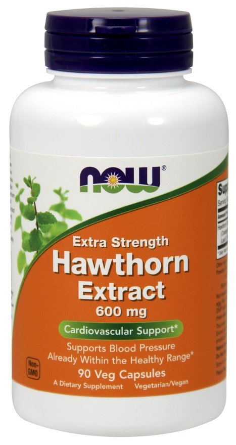 NOW Foods Hawthorn Extract, 600mg, sveikatos papildas