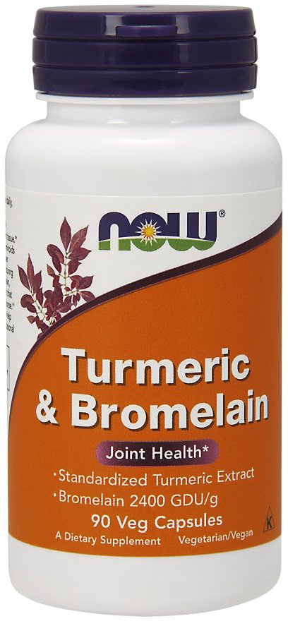 NOW Foods Turmeric & Bromelain kapsulės, sveikatai