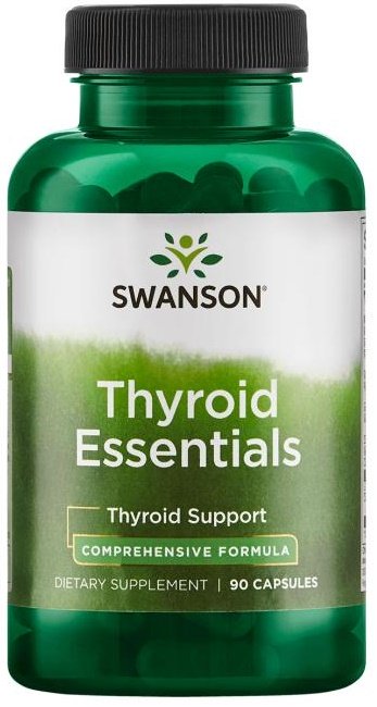 Swanson Thyroid Essentials kapsulės, skydliaukės palaikymas, e-komercijos produktas