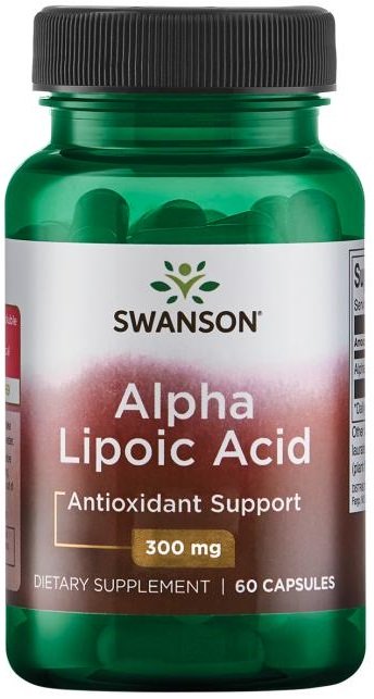 Swanson Alpha Lipoic Acid, 300mg - 60 kapsulių
