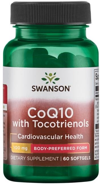 Swanson CoQ10, 100 mg, maisto papildas, sveikata