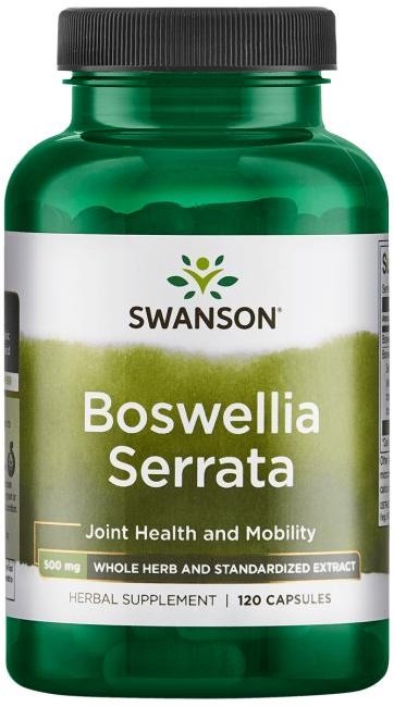 Swanson Boswellia Serrata, 500mg - 120 kapsulių, sanarių sveikatai