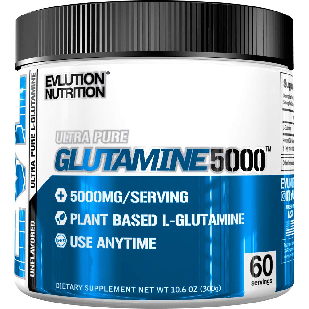 EVLution Nutrition Glutaminas 5000, be skonio, 300 g