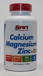 SAN Calcium Magnesium Zinc + D3 maisto papildas, 90 tablečių, e-komercijos kategorijai