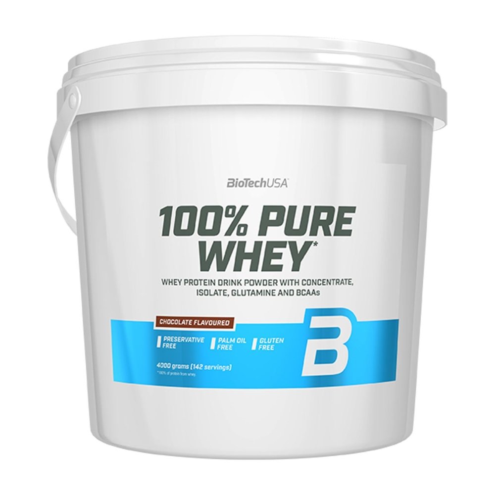 BioTechUSA 100% Pure Whey, Bourbon Vanilla - 4000 gramų