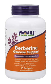 NOW Foods Berberine Glucose Support - 90 kapsulių
