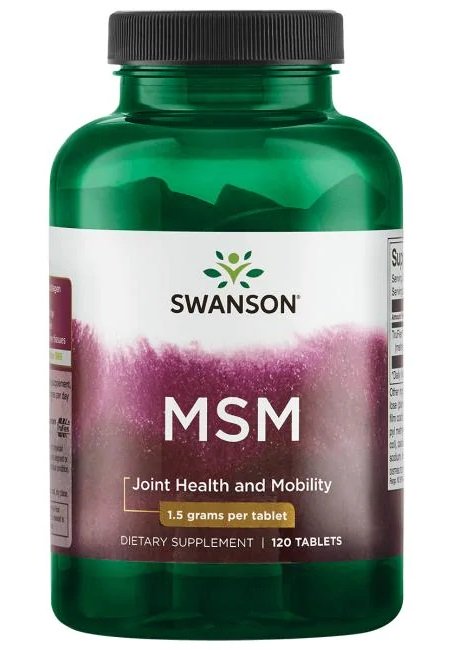 Swanson MSM, 1500mg - 120 tablečių maisto papildas