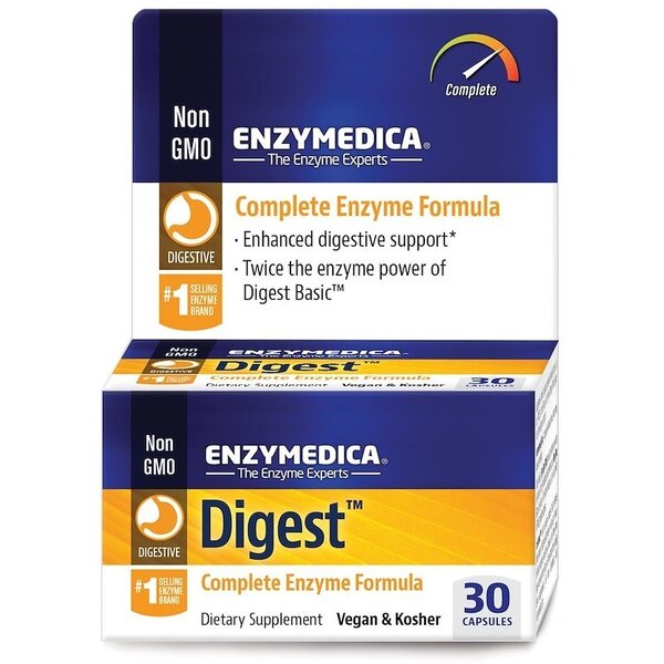 Enzymedica Digest - 30 kapsulių, maisto papildas, sveikata ir gerovė