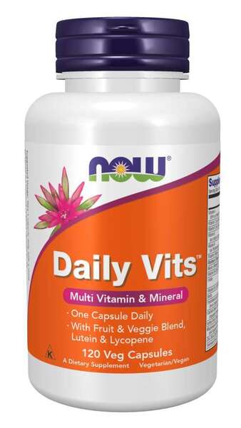 NOW Foods Daily Vits - 120 kapsulių