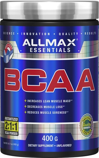 AllMax BCAA 2:1:1 papildas, 400 g, amino rūgštys