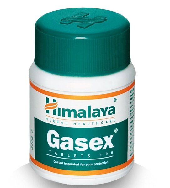 Himalaya Gasex - 100 tablečių, maisto papildas, e-komercijos kategorijai