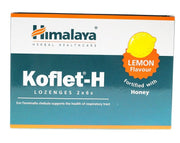 Himalaya Koflet-H, Lemon - 12 pastilių, vaistų papildas