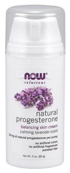 NOW Foods Natural Progesterone Balancing Skin Cream with Lavender - 85 gramų