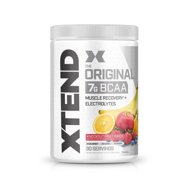 Xtend Knockout Fruit Punch maisto papildas, BCAA, vaisių skonio, sporto papildas