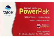 Elektrolitai PowerPak, aviečių skonio, 30 paketėlių