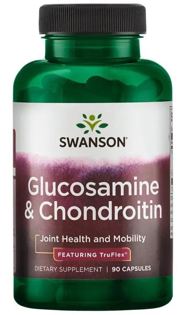 Swanson Glucosamine & Chondroitin - 90 kapsulių, sanarių sveikatai