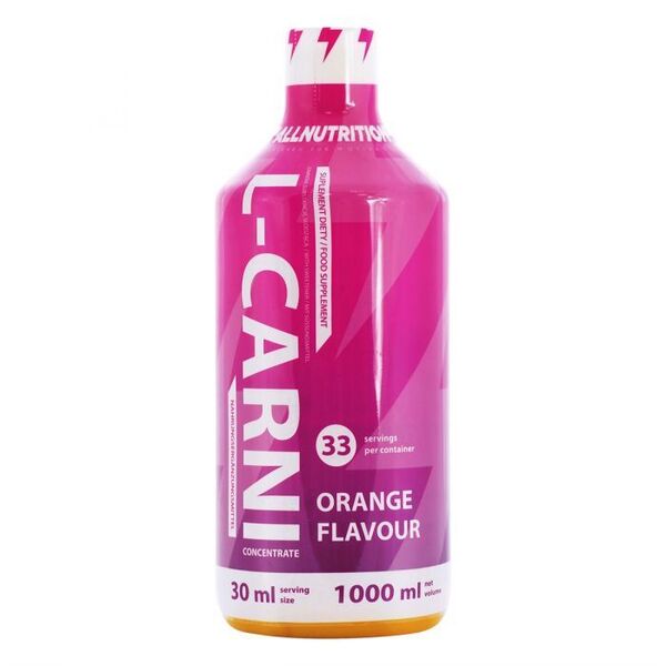 Allnutrition L-Carni, Orange - 1000 ml, maisto papildas