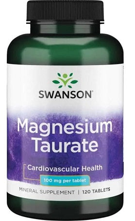 Magnio papildas Swanson Magnesium Taurate, 120 tablečių