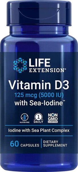 Vitamin D3 su jodu kapsulės