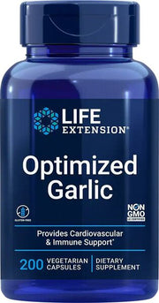 Life Extension Optimized Garlic - 200 kapsulių, maisto papildas, sveikata