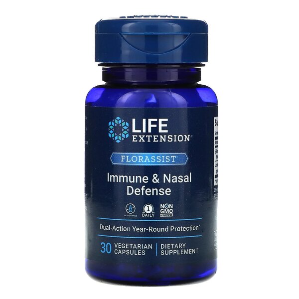 Life Extension Florassist Imunitetui ir nosies apsaugai - 30 kapsulės