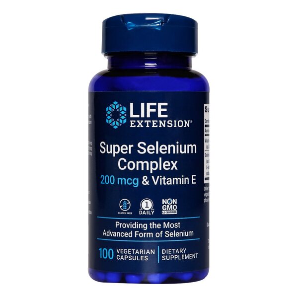 Life Extension Super Selenium Complex & Vitamin E - 100 kapsulių