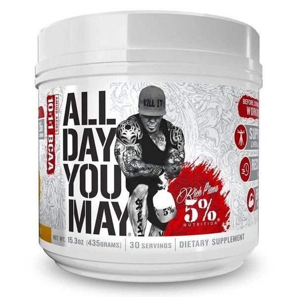 Maisto papildas 5% Nutrition AllDayYouMay - Legendary Series, Mango Pineapple, 435g
