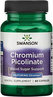 Swanson Chromium Picolinate Featuring Chromax, 200mcg - 60 kapsulių