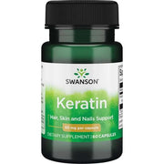 Swanson keratinas, 50 mg, 60 kapsulių