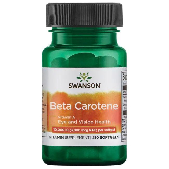 Swanson Beta-Carotene vitaminų papildas kapsulės