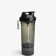 SmartShake Slim Series, Gunsmoke Black - 500 ml, sportinis gėrimo butelis
