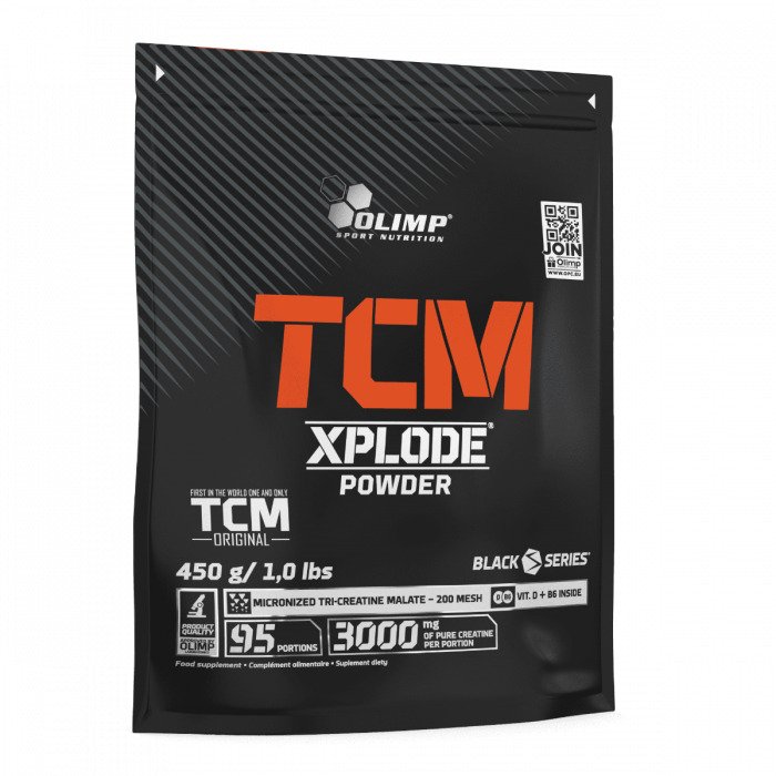 Olimp TCM Xplode milteliai, apelsinų skonis, sporto papildas