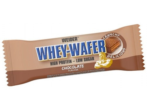 Weider Whey-Wafer, Šokolado skonio, 12 vnt., maisto papildas