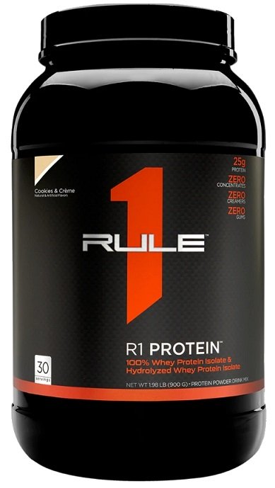 Rule One R1 Protein, Cookies & Creme - 900 g baltymų papildas