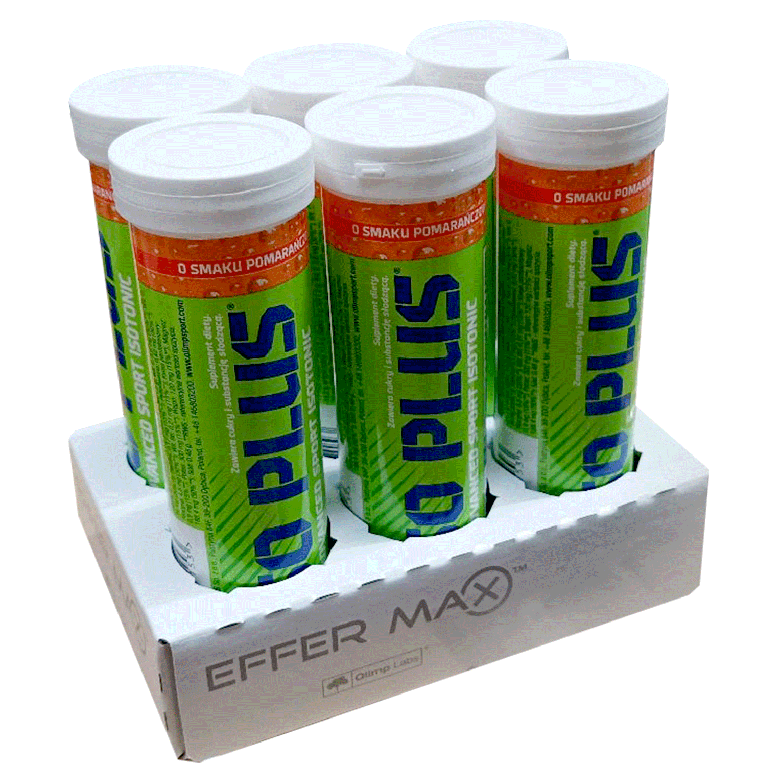 Olimp Nutrition Iso Plus Effervescent apelsinų tablečių pakelis