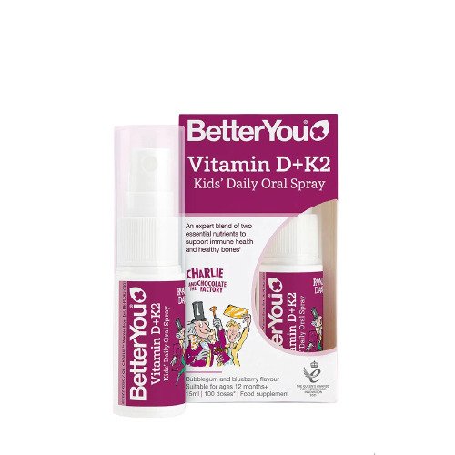 BetterYou vaikų vitamino D+K2 purškiklis