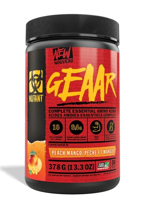 Mutant GEAAR, Peach Mango - 378 gramų