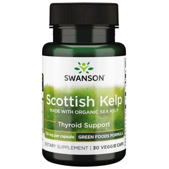 Swanson Scottish Kelp, 750mg - 30 kapsulių