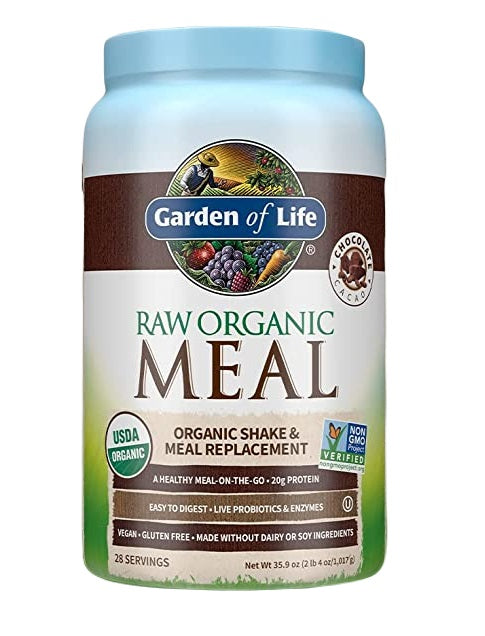 Garden of Life Raw Meal, Šokoladas kakava, 1017 g