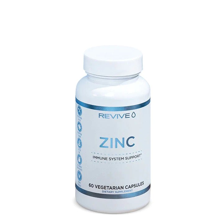 Revive Zinc - 60 kapsulių, cinko maisto papildas sveikatai