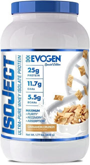 Evogen IsoJect, Cinnamon Crunch – 806 g baltymų milteliai